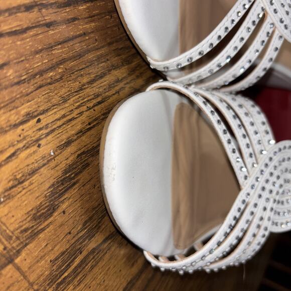 Pizz Annu Diana XZ0095 White Sz 10 Wedding Shoes - Picture 11 of 15